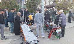 Minibüsle motosiklet  çarpıştı: 1 yaralı