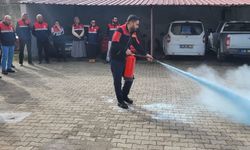 Bayat’ta yangın söndürme eğitimi