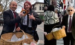 “Kravatlı Simitçi” Bursa’nın gözdesi