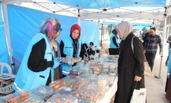 Evlenecek çiftlere destek  için “hayır çarşısı” yapıldı