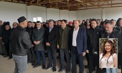 Genç kadına hüzünlü veda