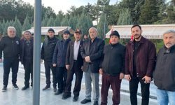 Şehitlikte anlamlı buluşma