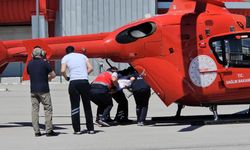 Ambulans helikopter Çorum'da 2 yaşındaki çocuk için havalandı