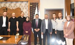 Hastane’de bayramlaştılar