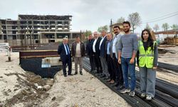 Motosikletçiler Plaza çalışmaları incelediler