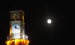 Çorum semalarında dolunay manzarası