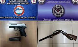 Asayiş operasyonlarında  2 adet silah ele geçirildi