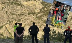 Çorum'da dağ yürüyüşünde kaybolan adam askeri helikopterle kurtarıldı