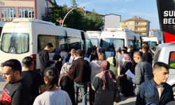Öğrenciler sınava dualarla uğurlandı