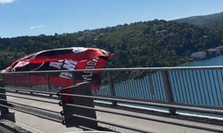İstanbul Boğazı’nda Çorum FK bayrağı