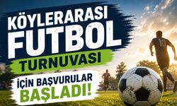 Köylerarası futbol turnuvası için başvurular başladı