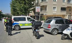 Otomobil ile motosiklet çarpıştı: 1 yaralı