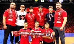 Sungurlulu güreşçiler uluslararası turnuvada 7 madalya kazandı