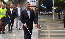 Yaya geçidinde direk engeli: Görme engelliler çözüm bekliyor