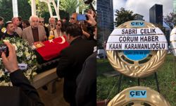 ÇORUM HABER’in çelengi Göksel Arsoy’un cenazesinde