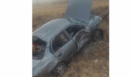 Sungurlu’da otomobil şarampole uçtu: 2 yaralı