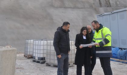 Laçin Kaymakamı Şimşek, Kırkdilim  tünellerindeki çalışmaları inceledi