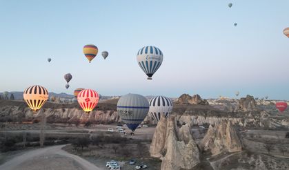 Kapadokya'yı 9 günde  240 bin kişi ziyaret etti