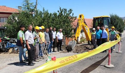 Boğazkale’de doğalgaz hattı için çalışma başladı