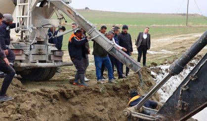 Sungurlu'da ana isale  hattı yenileniyor