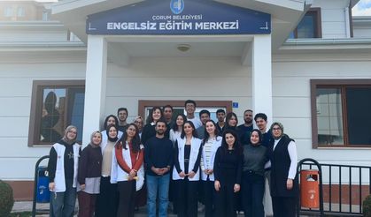 Genç doktor adaylarından Engelsiz  Eğitim Merkezi’ne anlamlı ziyaret