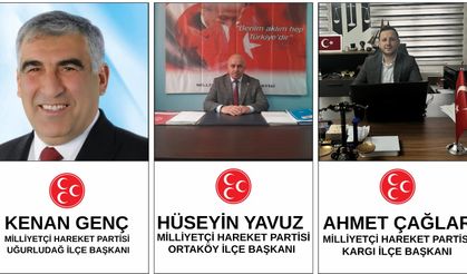 MHP’de 3 ilçe başkanı değişti