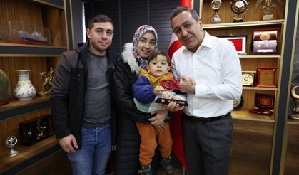 Başkan Dere’den SMA hastası  Mustafa Baran’a destek çağrısı