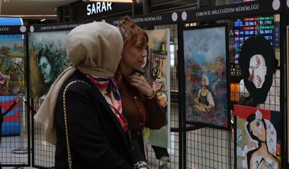 "Sanatın Işığında Kadın" temalı resim sergisi açıldı