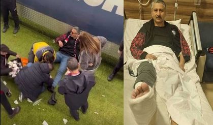 Galibiyete  sevinirken  ayağını kırdı