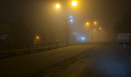 Çorum'da yoğun sis