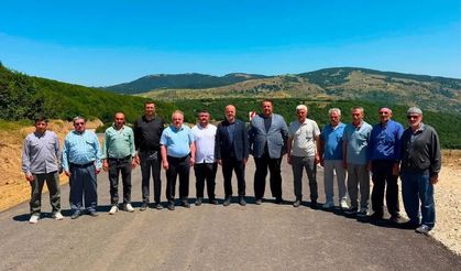 7 köyün güzergahında  “asfalt” seferberliği