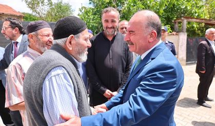 Vali Çalgan Mecitözü Alören Köyü'nde vatandaşla buluştu