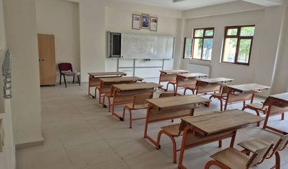 Eğitime hazır: Yeni binada sona gelindi