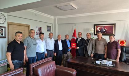 Esnaftan yeni Ticaret Müdürüne kutlama