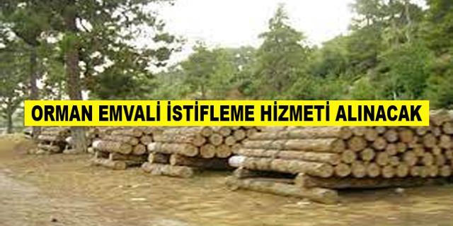 Orman emvali istif işi hizmeti alınacak