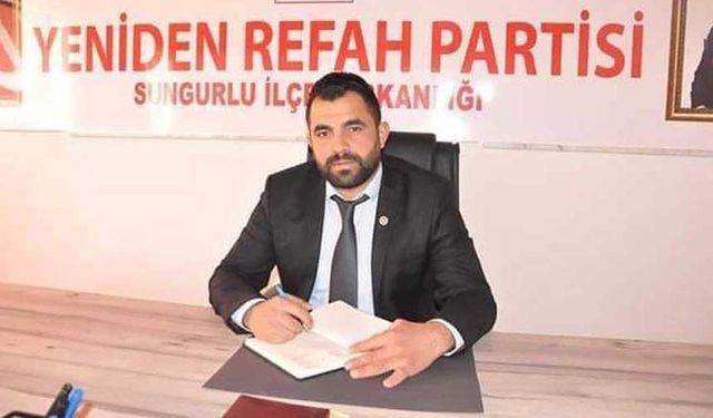 YRP İlçe Başkanı Serkan Uzunkaya istifa etti