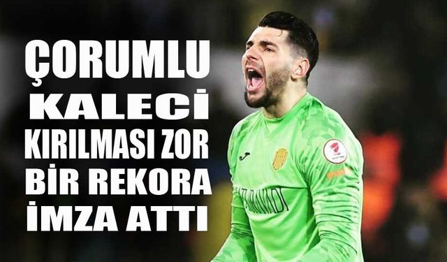 Çorumlu kaleciden 9.4  reyting