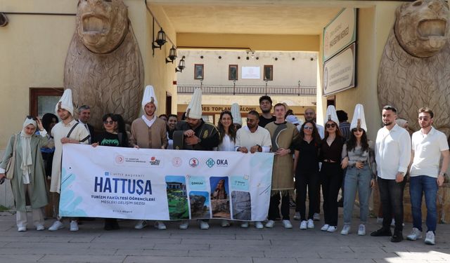 Ondokuz Mayıs Üniversitesi  öğrencileri Hattuşa'yı gezdi
