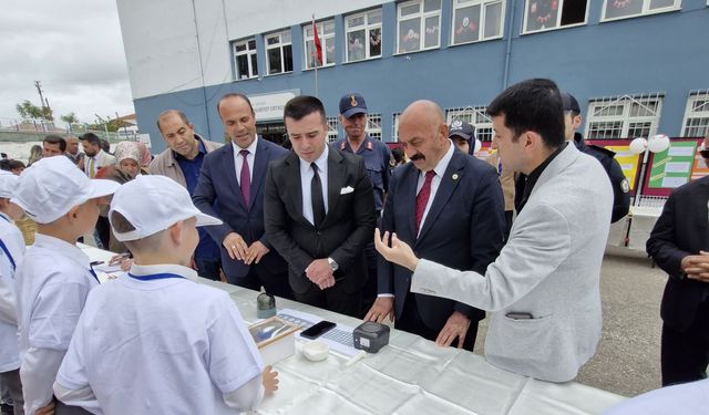 Ortaköy'de TÜBİTAK  Bilim Fuarı açıldı