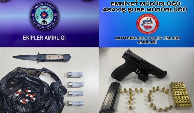 Çorum polisi suçlulara göz açtırmıyor