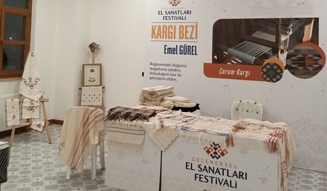 Kargı Bezi Geleneksel El  Sanatları Festivalinde tanıtıldı