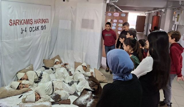 Dodurga'da öğrenciler  Sarıkamış şehitlerini andı