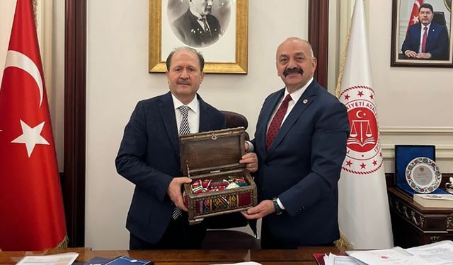 Taner İsbir, Adalet  Bakan Yardımcısı  Can’ı ziyaret etti
