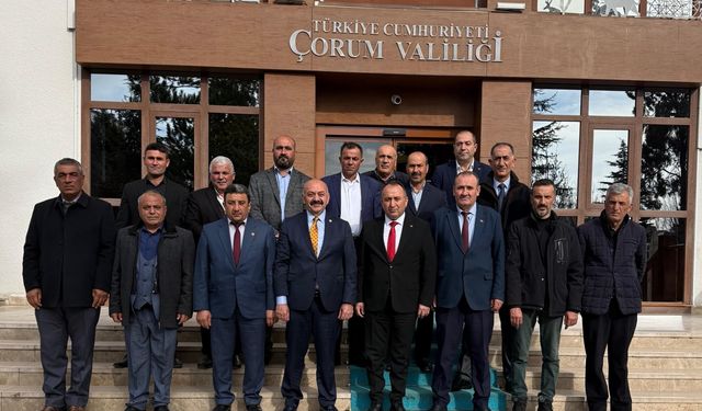 İsbir, muhtarlarla birlikte  Vali Çalgan’ı ziyaret etti
