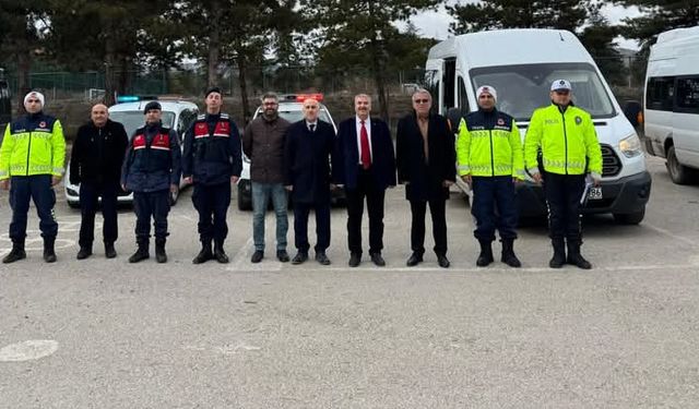 Dodurga'da servis  araçları denetlendi
