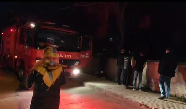 Bağımlıların kullandığı metruk evde yangın