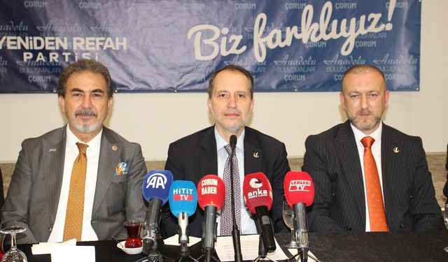 Erbakan Çorum’da iktidara yüklendi: “Halkın yüzde 45’i karnını doyuramıyor, bu korkunç bir felakettir”