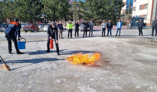 AFAD’dan polis ekiplerine yangın eğitimi