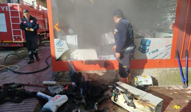 Av bayisinde korkutan yangın