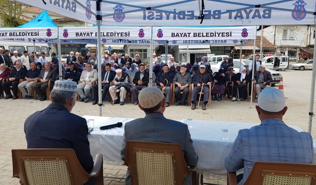 Bayat'ta hacı adayları kutsal topraklara uğurlandı